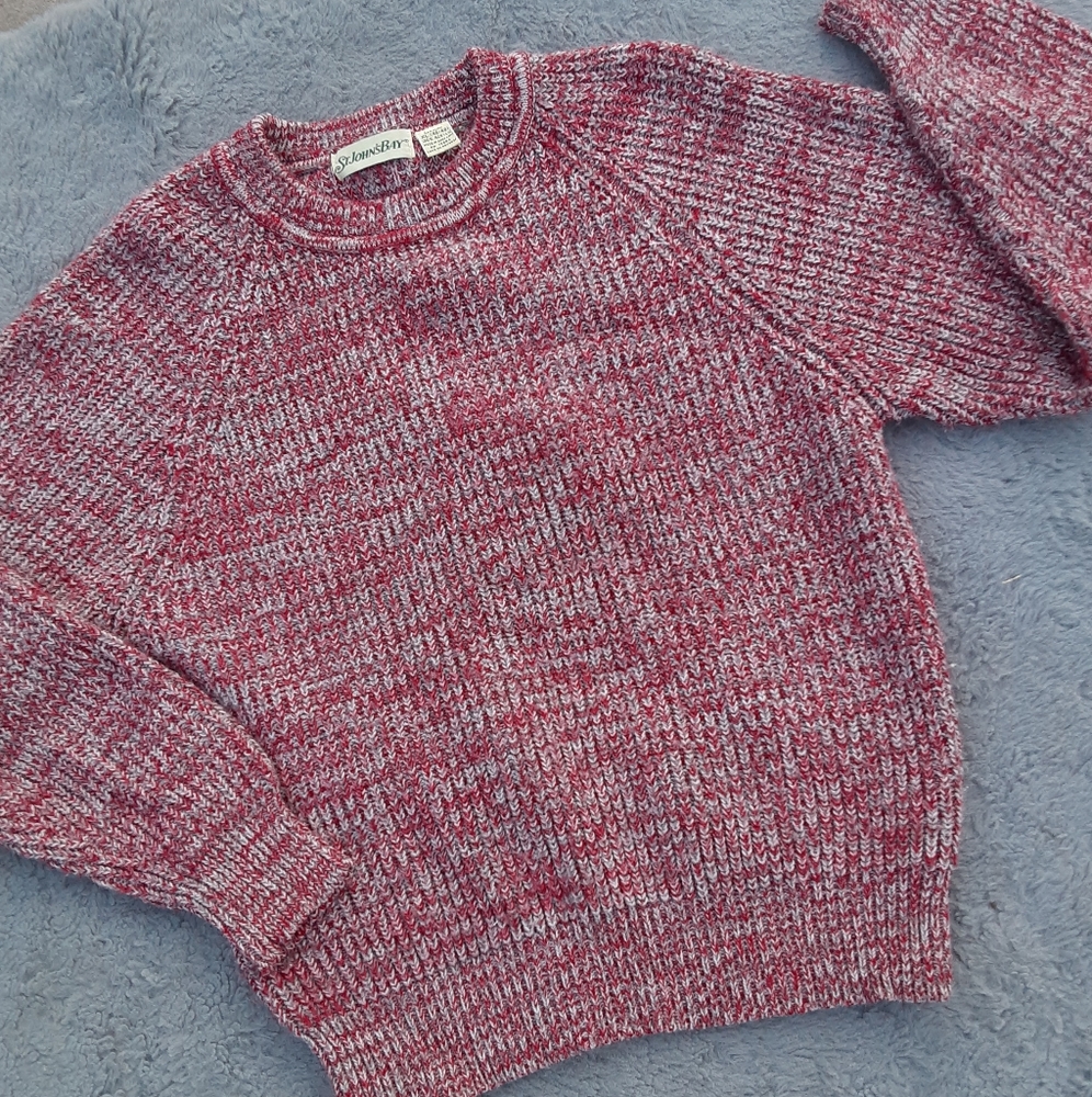 VINTAGE | Red/White Knitted Sweater!